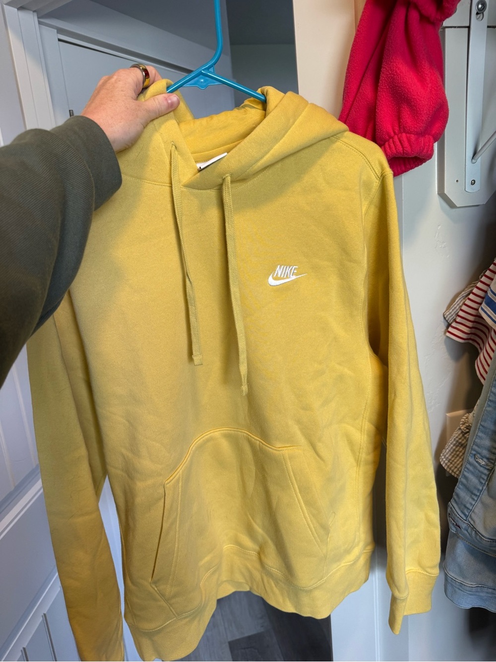 Nike Yellow Pullover Hoodie Women’s - Picture 4 of 4